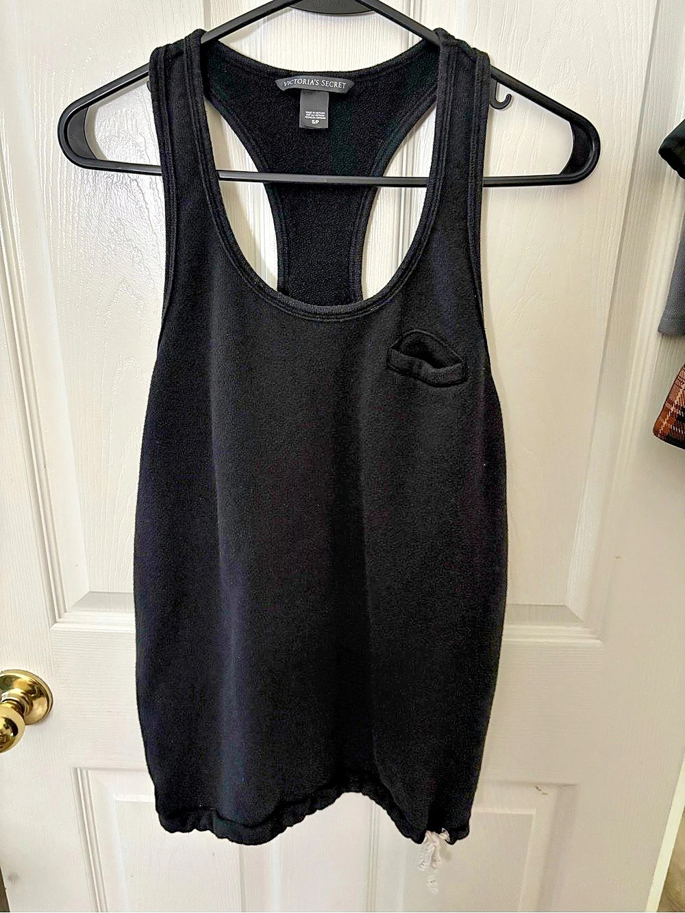 Victoria's Secret Black Racerback Tank Top Small